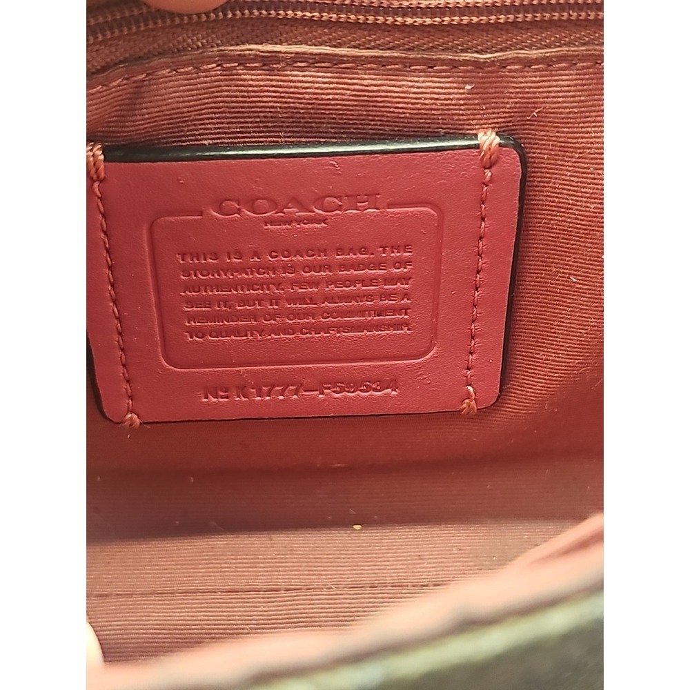 Coach Signature Reversible 2 IN 1 Crossbody Bag Magnet Rose Brown F59534 - Picture 8 of 10